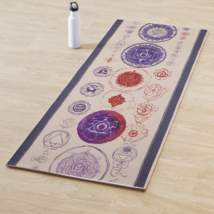 Tableau d'alignement des chakras Tapis de yoga – M