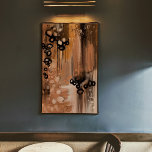 Tableau d'art abstrait original 6 imprimé brun fon<br><div class="desc">Impression d'art vertical abstrait original - Cette pièce est sombre, sombre, riche en contraste avec une touche de noir, le brun et le beige qui attire l'oeil, ce qui est le mieux pour la décoration de maison ou de bureau. Il est également disponible dans d'autres couleurs de votre choix. Choisissez...</div>