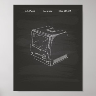 Tableau d'art de brevet de l'ordinateur 1986