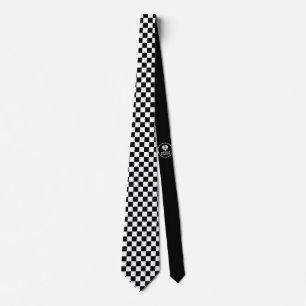 Tableau de bord - Blanc noir - Emo - Cravate