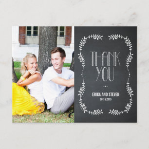 Tableau de bord Carte de remerciements des Feuille