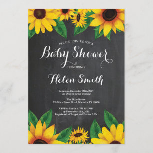Tableau de bord Invitation Baby shower de tourneso