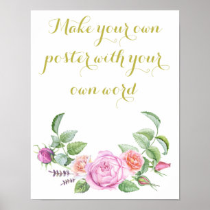 Tableau de bord modèle Faites votre propre affiche