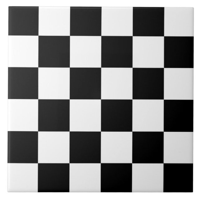Tableau de bord noir et blanc | Carreaux céramique (Devant)