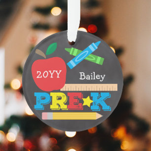 Tableau de bord pré-K prématernelle coloré