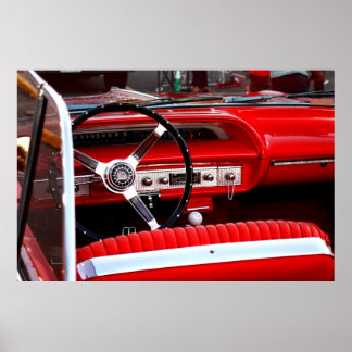 Tableau de bord rouge de Chevy