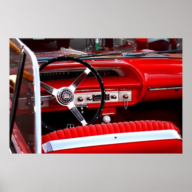 Tableau de bord rouge de Chevy (Devant)