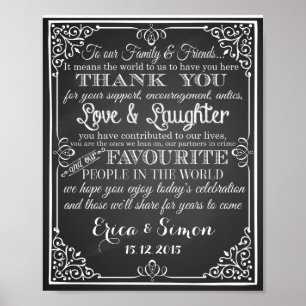 Tableau de bord vintage "Merci" imprimé par mariag