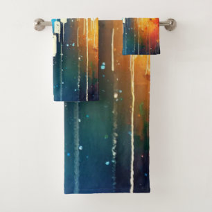 Tableau de chandeliers colorés peinture abstraite