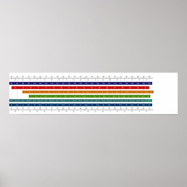 Tableau de comparaison des tailles de chaussures p (Devant)