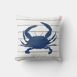 Tableau de crabe bleu marine Coussin de plage Silh