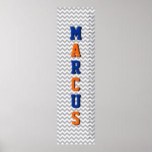 Tableau de croissance Chevron à six lettres