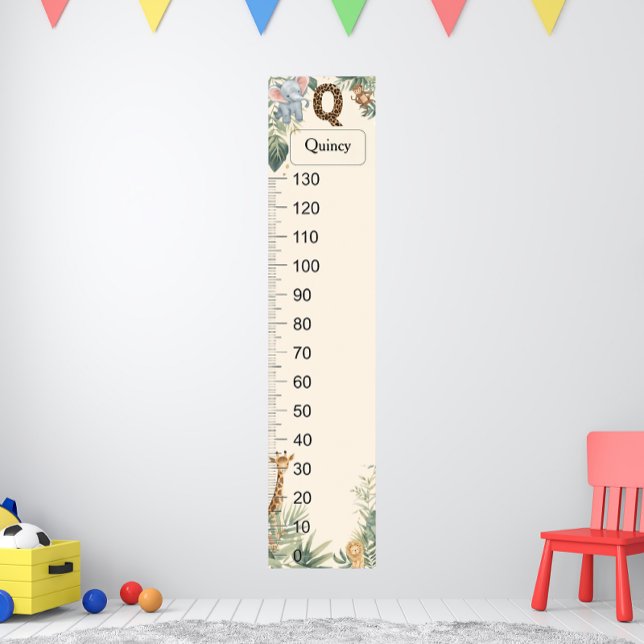 Tableau de croissance Q Monogramme Nom personnalis (Créateur téléchargé)