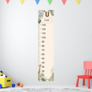 Tableau de croissance U monogramme nom personnalis