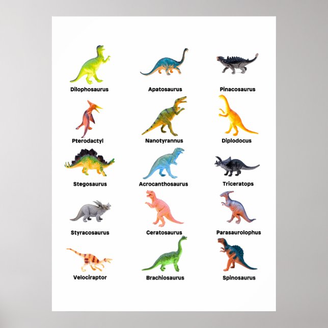 Tableau de dinosaures (Devant)