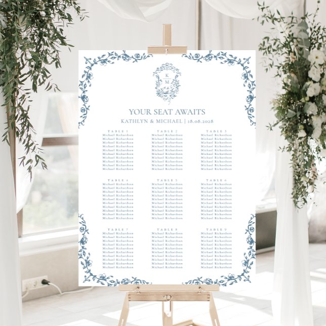 Tableau de disposition des places de mariage à crê (Créateur téléchargé)