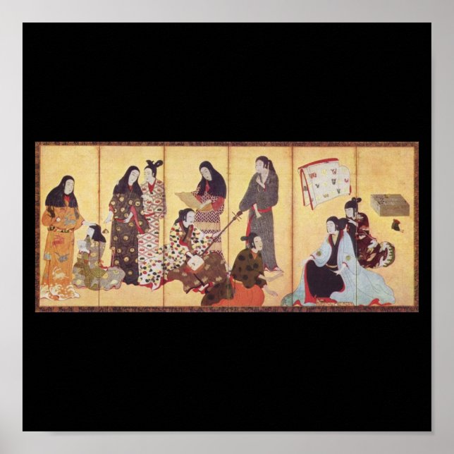 Tableau de Iwasa Matabei c. 1650 Japon (Devant)