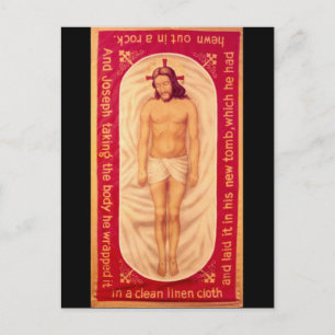 Tableau de la carte postale du Christ