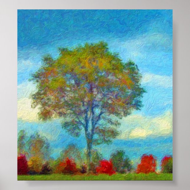 Tableau de l'arbre d'automne (Devant)