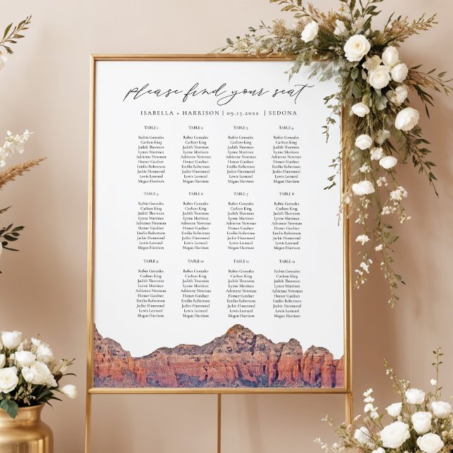 Tableau de mariage de la ligne d'horizon peinte de (Créateur téléchargé)