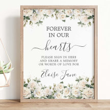 Tableau de mémoire des funérailles florales des Ro