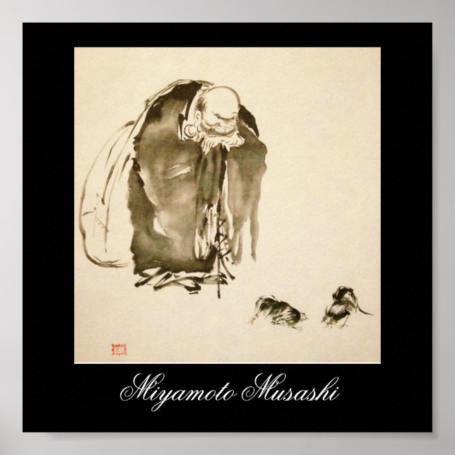 Tableau de Miyamoto Musashi, c. Années 1600 (Devant)