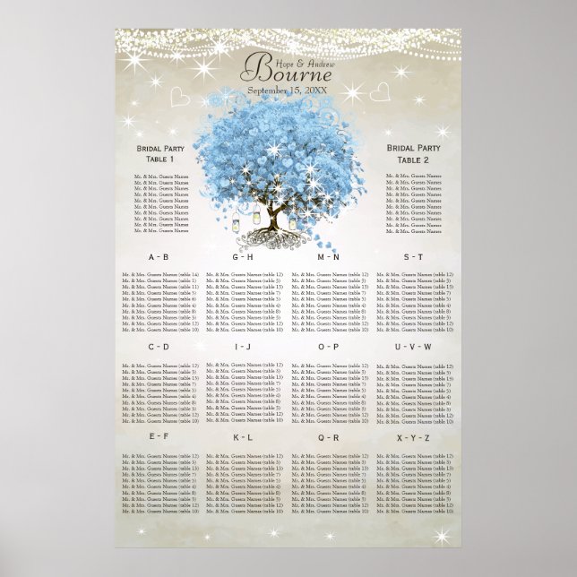 Tableau de placement de l'arbre à feuilles en form (Devant)