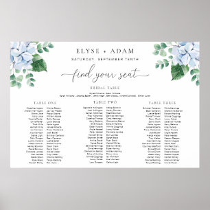 Tableau de placement des invités en mousse pour 3