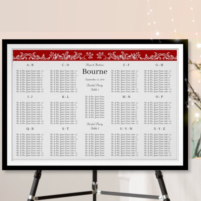 Tableau de placement des oiseaux de l'amour rouge  (Créateur téléchargé)