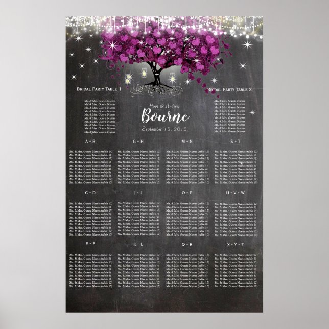Tableau de placement Sangria Vin Pourpre Tableau N (Devant)