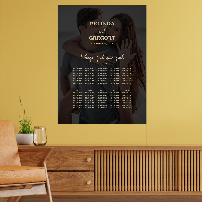 Tableau de Siège de Mariage avec Superposition de  (Salon 2)