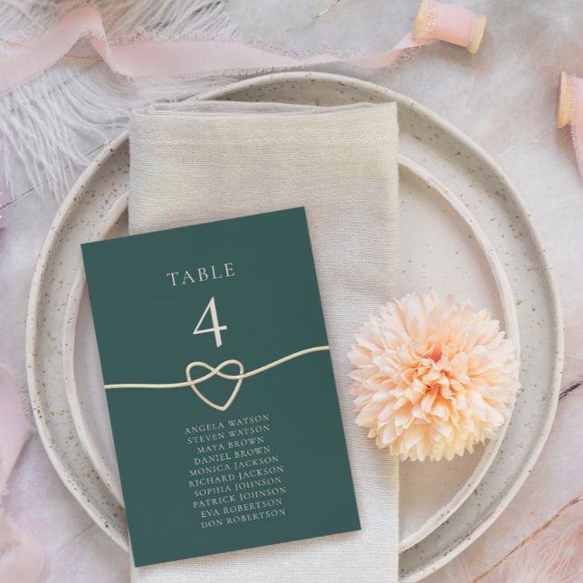 Tableau de siège du Mariage Emerald Gold (Créateur téléchargé)