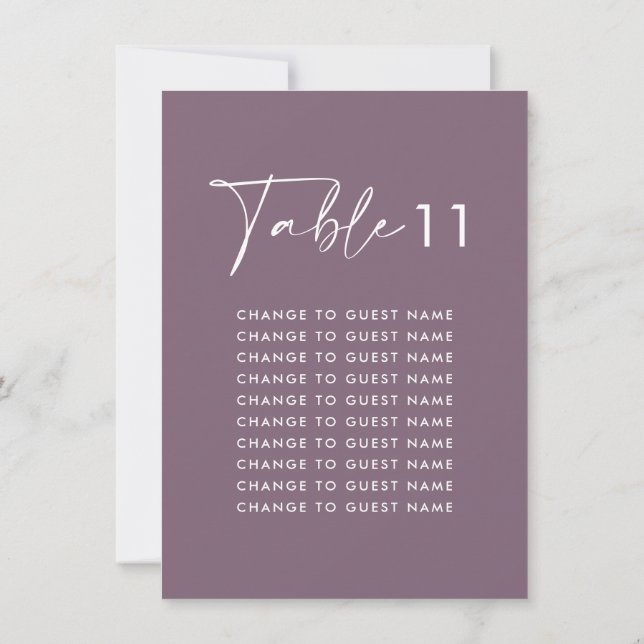 Tableau de sièges de table moderne violet lilas (Dos)