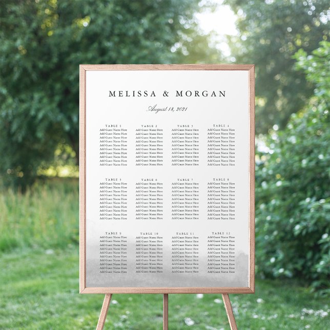 Tableau de sièges du Mariage de la masse (Créateur téléchargé)