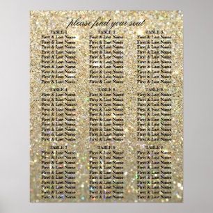 Tableau de sièges - Glit d'or