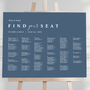 Tableau de sièges Mariage alphabétique minimal ble