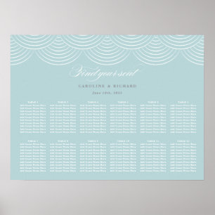 Tableau de sièges Mariage Art Déco