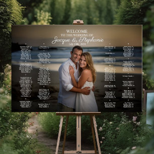 Tableau de sièges mariage avec photo alphabétique