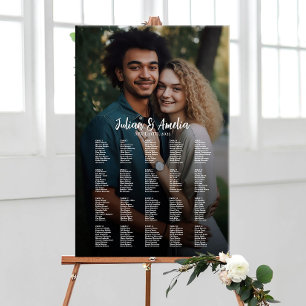 Tableau de sièges mariage avec photo modifiable