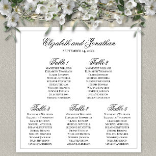 Tableau de sièges Mariage simple et élégant de 5 t