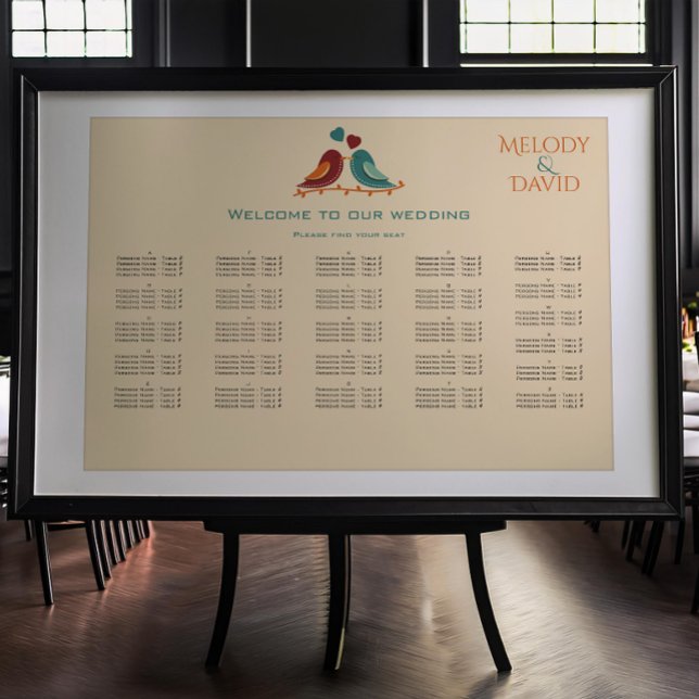 Tableau de sièges Mariages Inséparables (Créateur téléchargé)