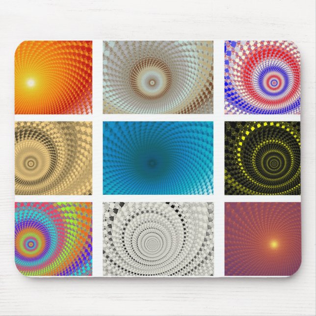 Tableau de Tapis de Souris Cercles (Devant)