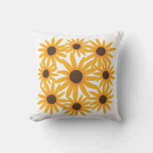 Tableau de tournesols jaunes Coussin floral