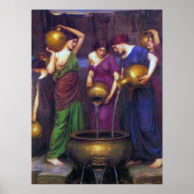 Tableau de Waterhouse Les Danaïdes (Devant)