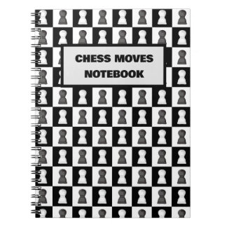 Tableau d'échecs noir et blanc Journal des mouveme