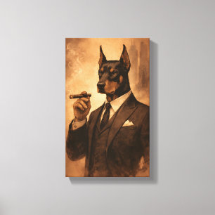 Tableau Déco (Portrait Doberman Charmant ) 