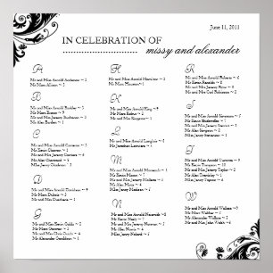 Tableau des arrangements de sièges ~ Personnalisé
