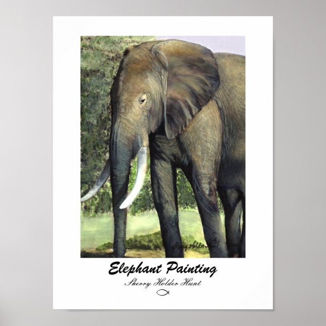Tableau des éléphants - Customisé (Devant)