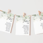 Tableau des numéros de table verte et feuille d'or<br><div class="desc">Nous avons conçu ce tableau de chiffres en feuilles d'or et de verdure pour compléter votre mariage boho simple mais élégant. Il présente des feuilles modernes d'eucalyptus vert et blanc, du feuillage de fougères, une fleur succulente et un minimum de feuilles de feuille d'or. Ces éléments donnent l'impression d'une forêt...</div>