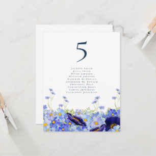 Tableau des numéros des Mariages Fleurs sauvages m